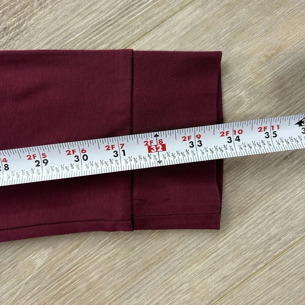 Polo Ralph Lauren Large Pima Soft Touch Polo Shirt Maroon Long Sleeve Collared
